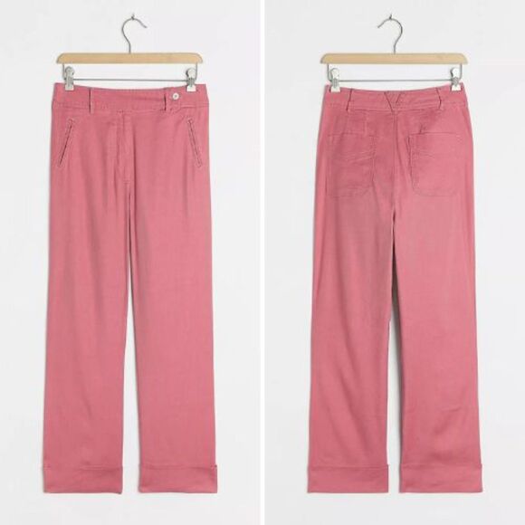 NWT Anthropologie Aleja Linen Trousers16W